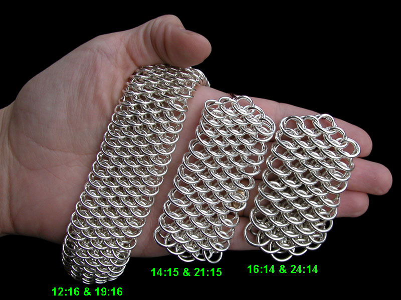 Different Ring Sizes for Chain Mail Products