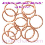 large AR rings - 10ga CU - inch sizes