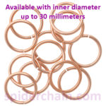 large AR rings - 22ga CU - mm sizes