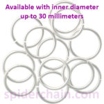 large AR rings - 16ga SS - mm sizes