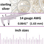 14 Gauge Sterling Silver Jump Rings - inch sizes