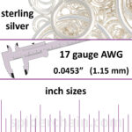17 Gauge Sterling Silver Jump Rings - inch sizes