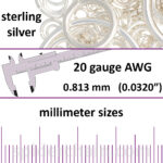 20 Gauge Sterling Silver Jump Rings - mm sizes