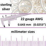 22 Gauge Sterling Silver Jump Rings - mm sizes